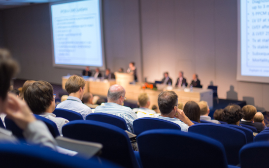 Audience at a conference