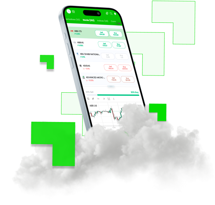 Tradit mobile app on a phone