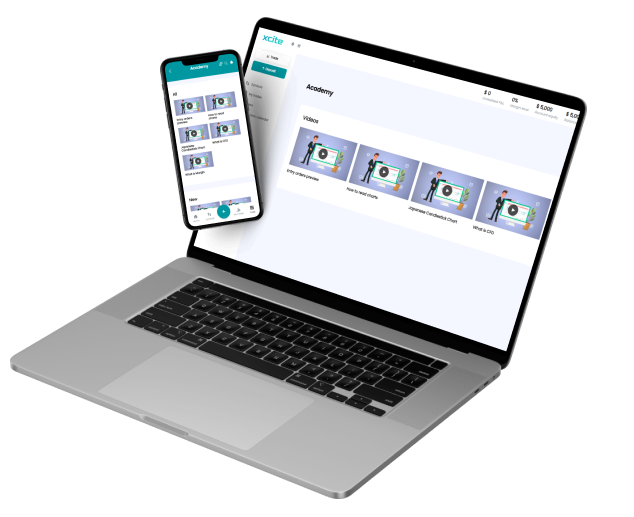 XCITE on a laptop and a phone